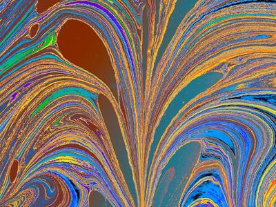 Abstract concept of dynamic movement and flow